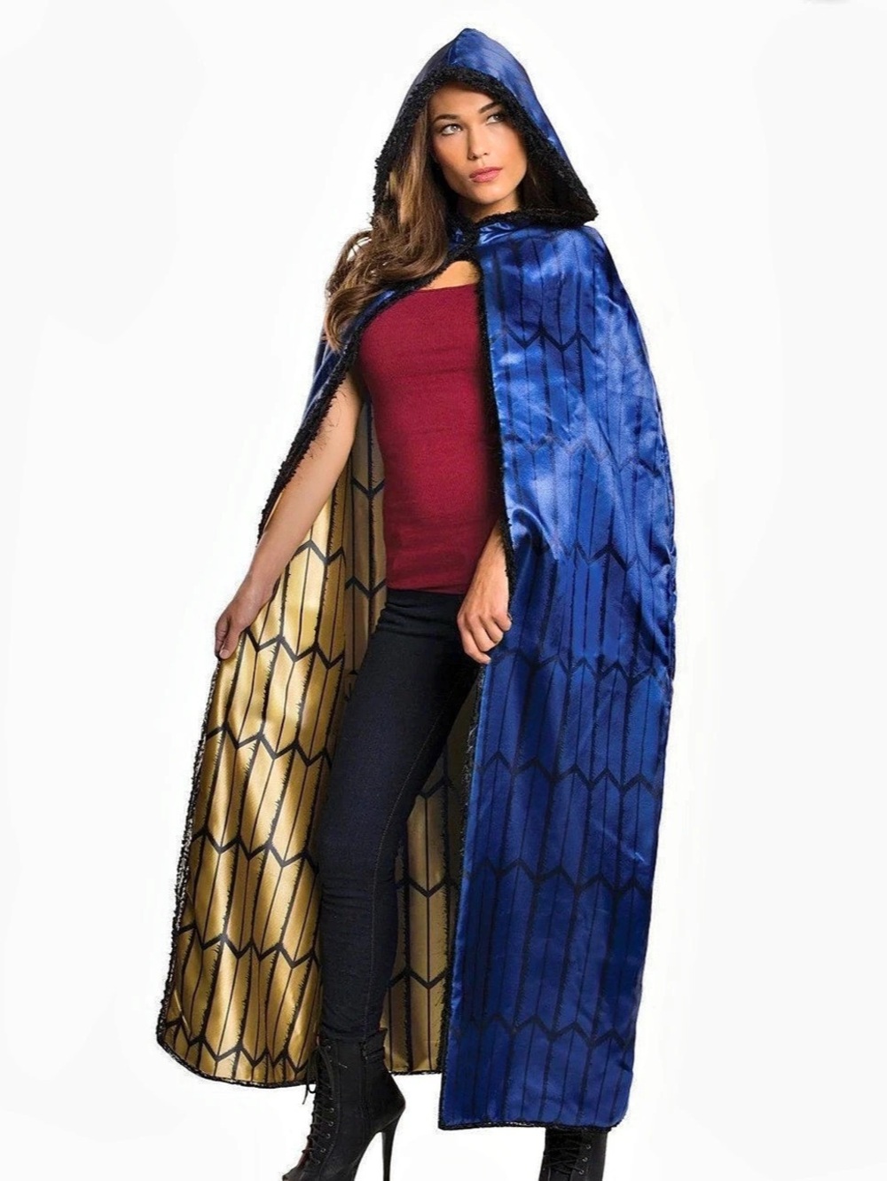 Women's Justice League Wonder Woman Hooded Cape - Deluxe. Hallowen, comicon